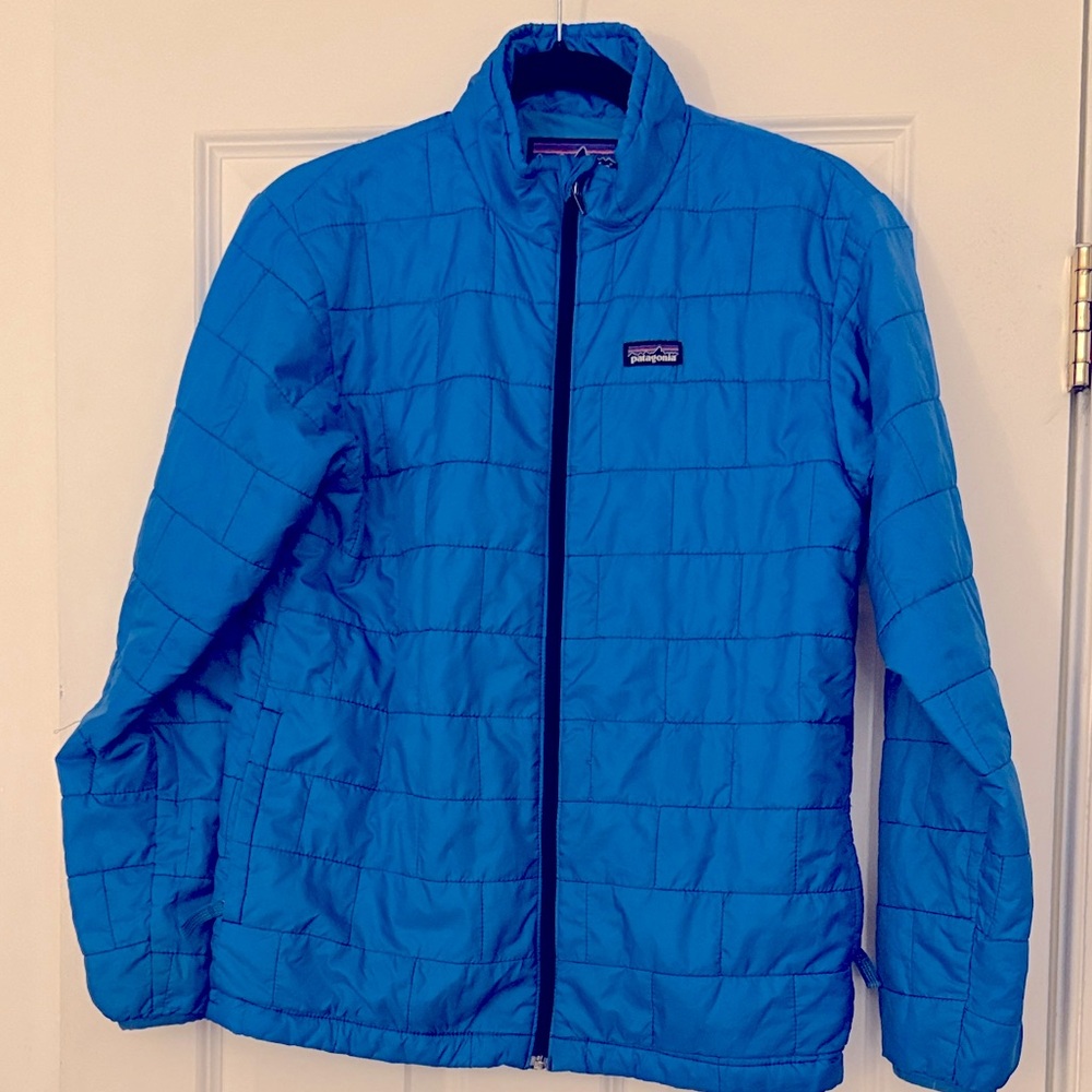 Patagonia Boys' XL Nano Puff Brick Quilt Jacket Endless Blue NWT Youth Kids